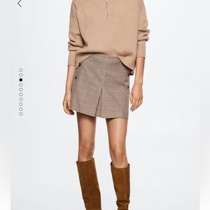 Houndstooth Mini Skirt